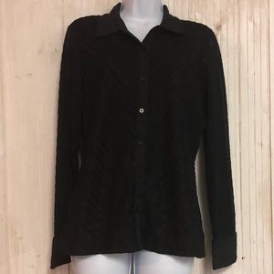 Style & Co.| Women’s Black Button Down Blouse